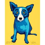 George Rodrigue (American/Louisiana, 1944-2013) , "Sunshine on My Shoulder", silkscreen, signed