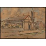 Marie Jeanne Amelie Roman (American/New Orleans, 1873-1955) , "St. Augustine Church", 1916, pastel