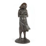 Bill Binnings (American/Louisiana, 20th c.) , "Waiting (The Seed Bearer Series)", bronze, signed and