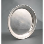 American Sterling Silver Circular Tray , Frank M. Smith, 20th c., molded border, dia. 14 in., wt.