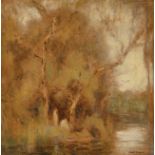 Eliot Candee Clark (American/New York, 1883-1980) , "A Southern Marsh Scene", oil on board, signed