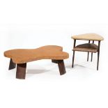 Paul Frankl (1886-1958) for Johnson Furniture Co. Lacquered Cork and Mahogany "Ameoba/Cloud"