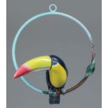 Sergio Bustamante (Mexican, b. 1942) , "Toucan", polychrome papier-mâché and mixed media