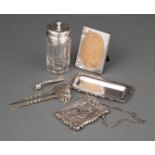 Group of Small Sterling Silver Objects , incl. Tiffany & Co. telephone dialer, l. 2 3/4 in.;