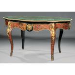 Napoleon III Bronze-Mounted, Ebonized and Tortoiseshell-Inlaid Boullework Center Table , late 19th