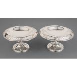 Pair of American Sterling Silver Compotes, Graff, Washbourne & Dunn, New York, act. 1899-1961,