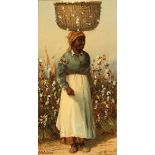 William Aiken Walker (American/South Carolina, 1838-1921), "Male Cotton Picker" and "Female Cotton