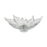 Lalique Frosted and Molded Glass "Champs Elysees" Bowl, c. 2004, marked "Lalique France", h. 7 1/4