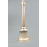 Argenté Columnar Table Lamp, h. (to top of finial) 37 3/8 in
