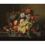 Sebastian Theodorus Voorn Boers (Dutch, 1828-1893), "Still Life and Nature Morte with Flowers,