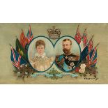 Royal Portrait of Queen Mary and King George V, 1913, oil on canvas, signed "T. Wheatley" and