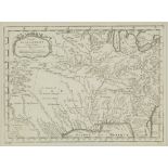 Antique Map of Louisiana, "Carte de la Louisiane et Pays Voisins, Paris, 1757", by Bellin, 8 3/4 in.