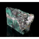 Natural Emerald Specimen from Muzo Mine, Boyaca Province, Columbia, comprising emerald, quartz and