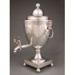 George III Sterling Silver Hot Water Urn, George Smith (II) and Thomas Hayter, London, 1794, act.