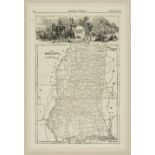 [Map] Harper's Weekly Maps of Louisiana and Mississippi, 1866, lithographs, sight 15 in. x 9 1/2