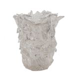 Archimede Seguso (Italian, 1909-1999) Iridescent Murano Glass Flare Vase, signed on base, h. 12 3/