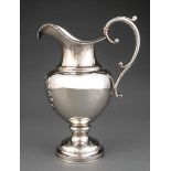 Boston Coin Silver Ewer, Jones, Lows & Ball, act. 1835-1841, marked "JONES, LOWS & BALL" in