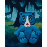 George Rodrigue (American/Louisiana, 1944-2013), "Bear It All", 1995, oil on canvas, signed lower