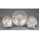 Group of American Sterling Silver Table Ware, incl. 6 S. Kirk & Son bread plates, dia. 6 in.; La