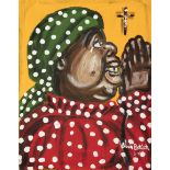 Alvin Batiste (American/Louisiana, b. 1962), "Princess Diana", 1997 and "Big Moma Fay Praying to See