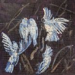 Hunt Slonem (American/Louisiana, b. 1951), "Cockatoos", 1993, oil on canvas, signed, titled and