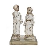 Loredano Rosin (Italian/Venice, 1936-1992), "The Friars", 1973, glass, signed on base, h. 13 1/2