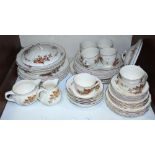 SECTION 3. A fifty-piece Royal Doulton 'Wilton' pattern part tea and dinner service, comprising