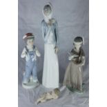 Two various Lladro porcelain figures comprising 'American Love' number '6153' and 'Boy From