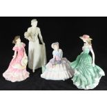 Three assorted Royal Doulton ceramic figures comprising 'Best Wishes HN3971', 'Daydreams HN1731' and