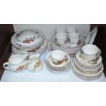 SECTION 3. A fifty-piece Royal Doulton 'Wilton' pattern part tea and dinner service, comprising