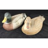 Two assorted painted decoy ducks by 'The Kaiser Decoy Collection', each measuring 38cm long