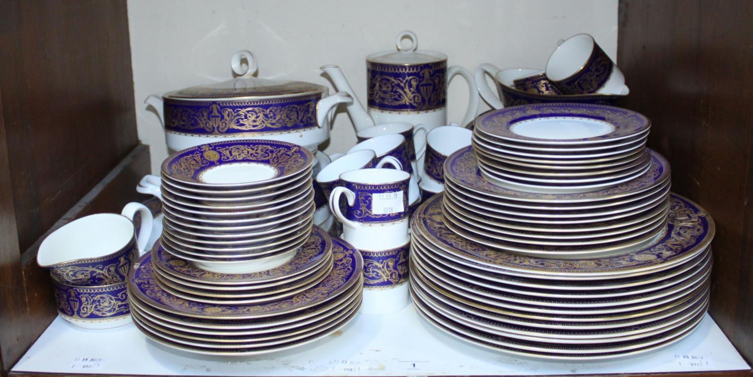 SECTION 1. An 80-piece Royal Worcester 'Sandringham' pattern dinner and coffee service, comprising
