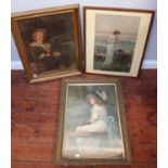 Three various Pears Prints, 'Bubbles' 'Daughter of Eve, and 'His Ship in Sight,' (3)