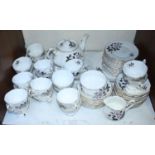 SECTION 16. A 60-piece Royal Albert 'Queen's Messenger' pattern tea set, comprising cups, saucers, a