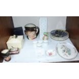 SECTION 12. A small collection of assorted ceramics and collectables, including a Poole Pottery