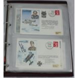 An album of 30 flown first day covers, all related to anniversaries of pilots, each with front and