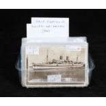 A collection of approximately 130 loose postcards, all of shipping and naval interest, some real