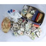 A large collection of assorted cigarette cards, largely Player's examples, some Will's, Ogden's