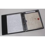 GB Postal History- Pre Stamp, Twenty Five items, mostly Entire Letters with transcriptions and