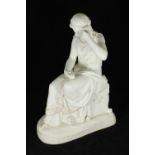 A Copeland Parian porcelain figure after W.C Marshall, entitled 'The Toilet', modelled in the