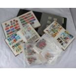 A collection of assorted GB and world stamps, largely used, across four stock-books and various