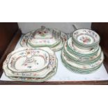 SECTION 4. A 31-piece Spode 'Chinese Rose' pattern dinner service comprising a tureen, meat plate,