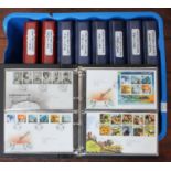 Approximately 600 Royal Mail First Day Covers, 1965-2007, in nine ring binders, most to the same