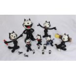 A large ceramic Wade collectors club 'Felix the Cat' laughing figure, approx. 19cm high, with