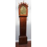 An 18th century longcase clock by John Edwards of Norwich, the eight-day movement striking a bell,