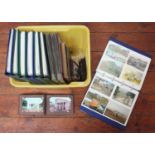 Twelve postcard albums, mostly modern, topographical, comprising seven ring binders with clear