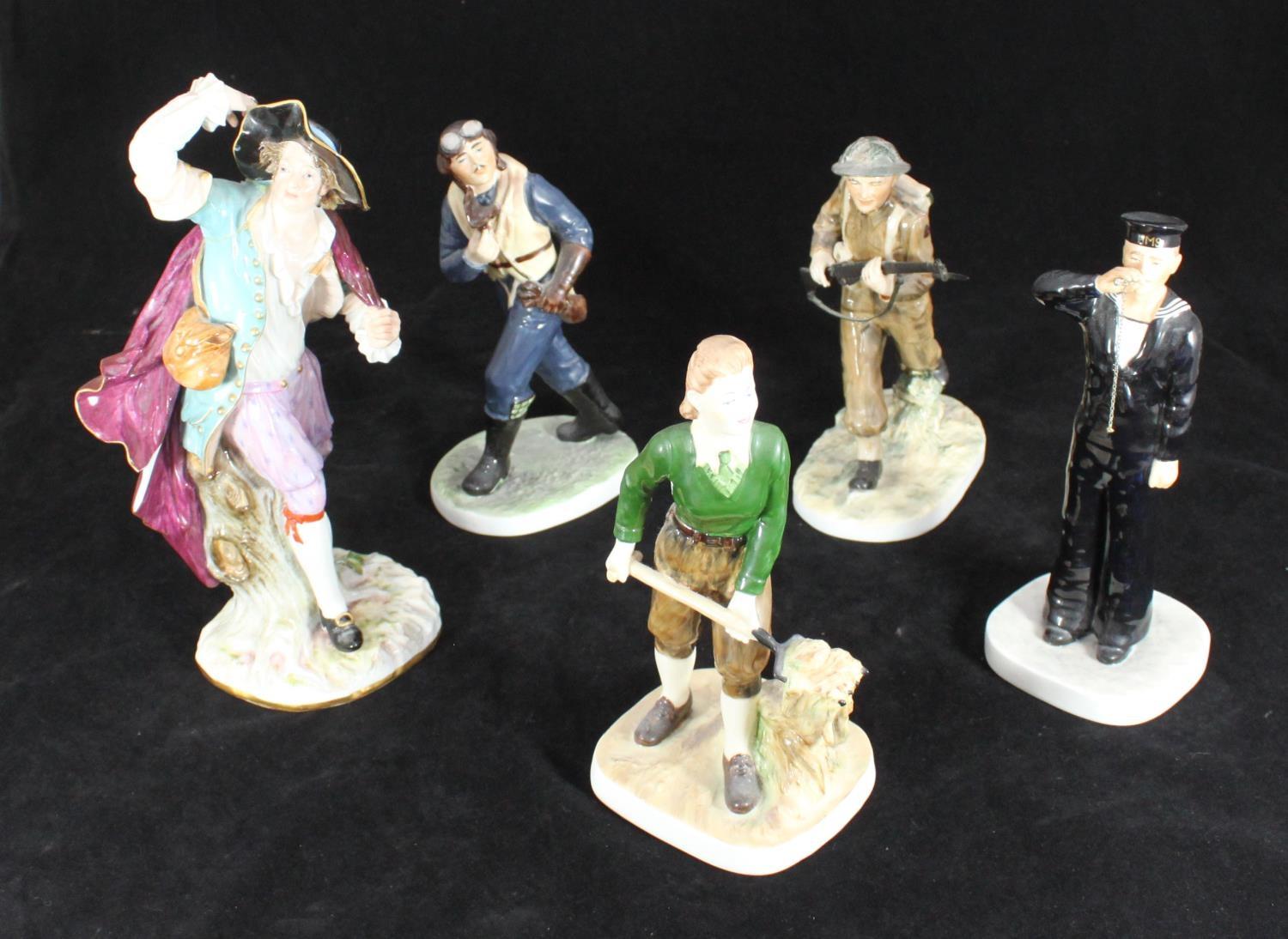 SECTION 9. Four limited edition Coalport military figures from the 'For King and Country' range,