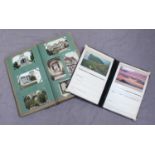 A collection of approximately 460 postcards across two albums, largely of topographical interest,