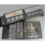 An album of approximately 40 Royal Mail mint stamps, a small quantity of 1950s FDC (South Africa)