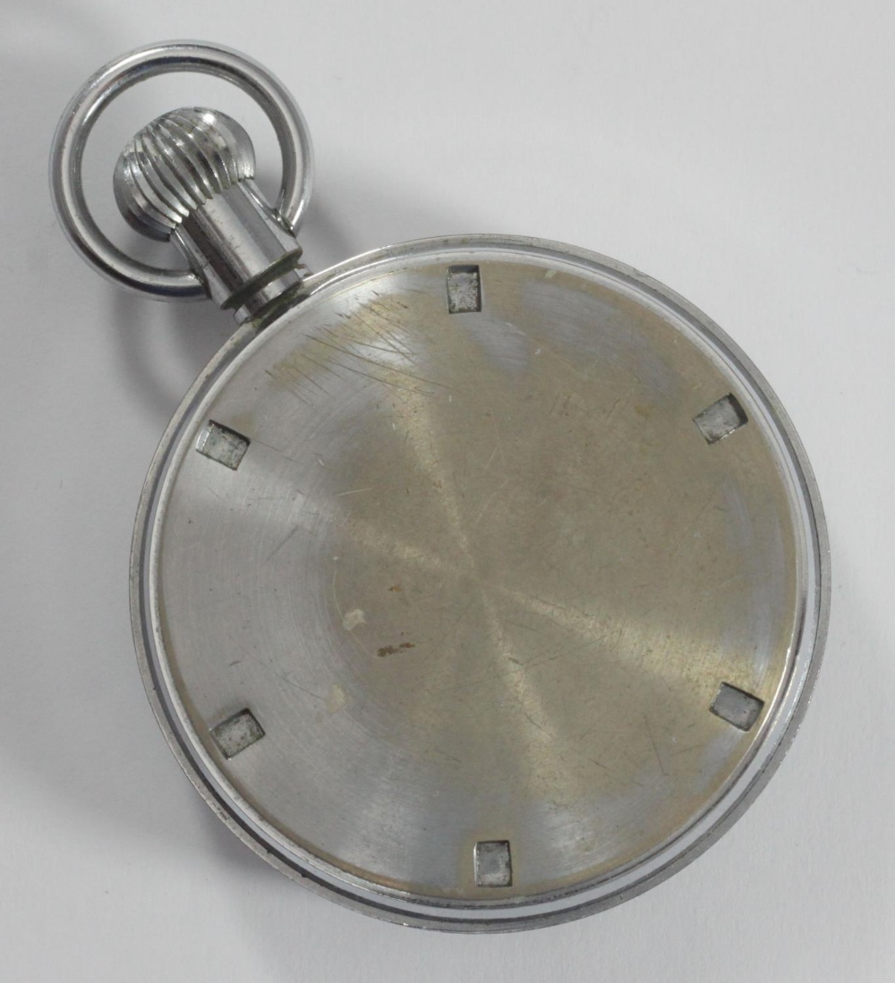A Heuer Yacht-Timer white metal cased stopwatch, with white dial, Arabic numerals, red and blue - Image 2 of 2